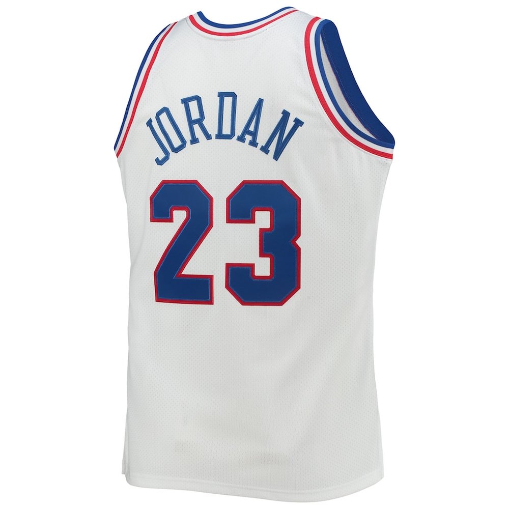 Men's Eastern Conference #23 Michael Jordan White Hardwood Classics 1992 NBA All-Star Game Authentic Jersey