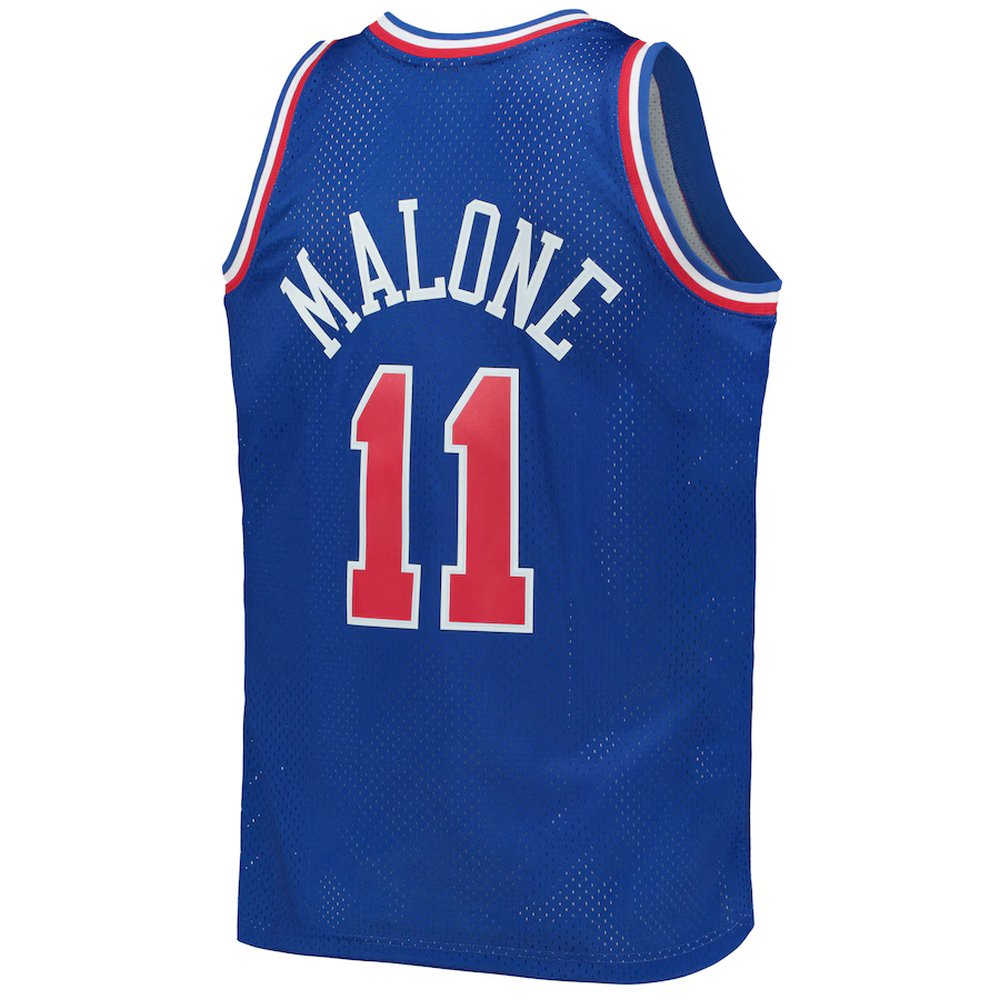 Men's Western Conference #11 Karl Malone Royal Hardwood Classics 1992 NBA All-Star Game Swingman Jersey
