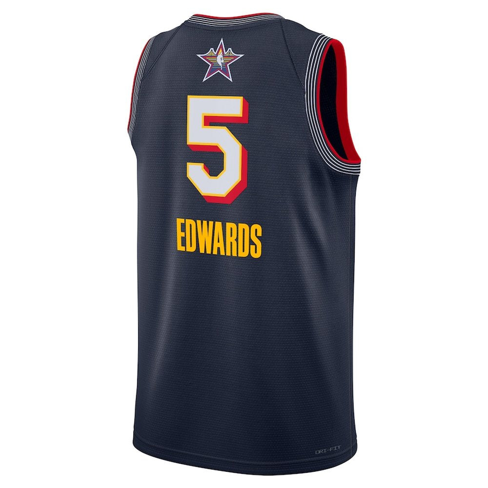 Unisex #5 Anthony Edwards Jordan Brand Navy 2025 NBA All-Star Game Swingman Player Jersey