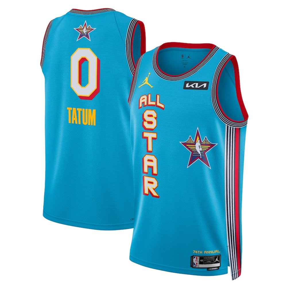 Unisex  #0 Jayson Tatum Light Blue 2025 NBA All-Star Game Swingman Player Jersey