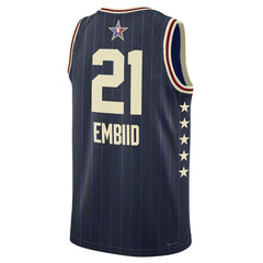 Unisex #21 Joel Embiid Jordan Brand Navy 2024 NBA All-Star Game Swingman Jersey