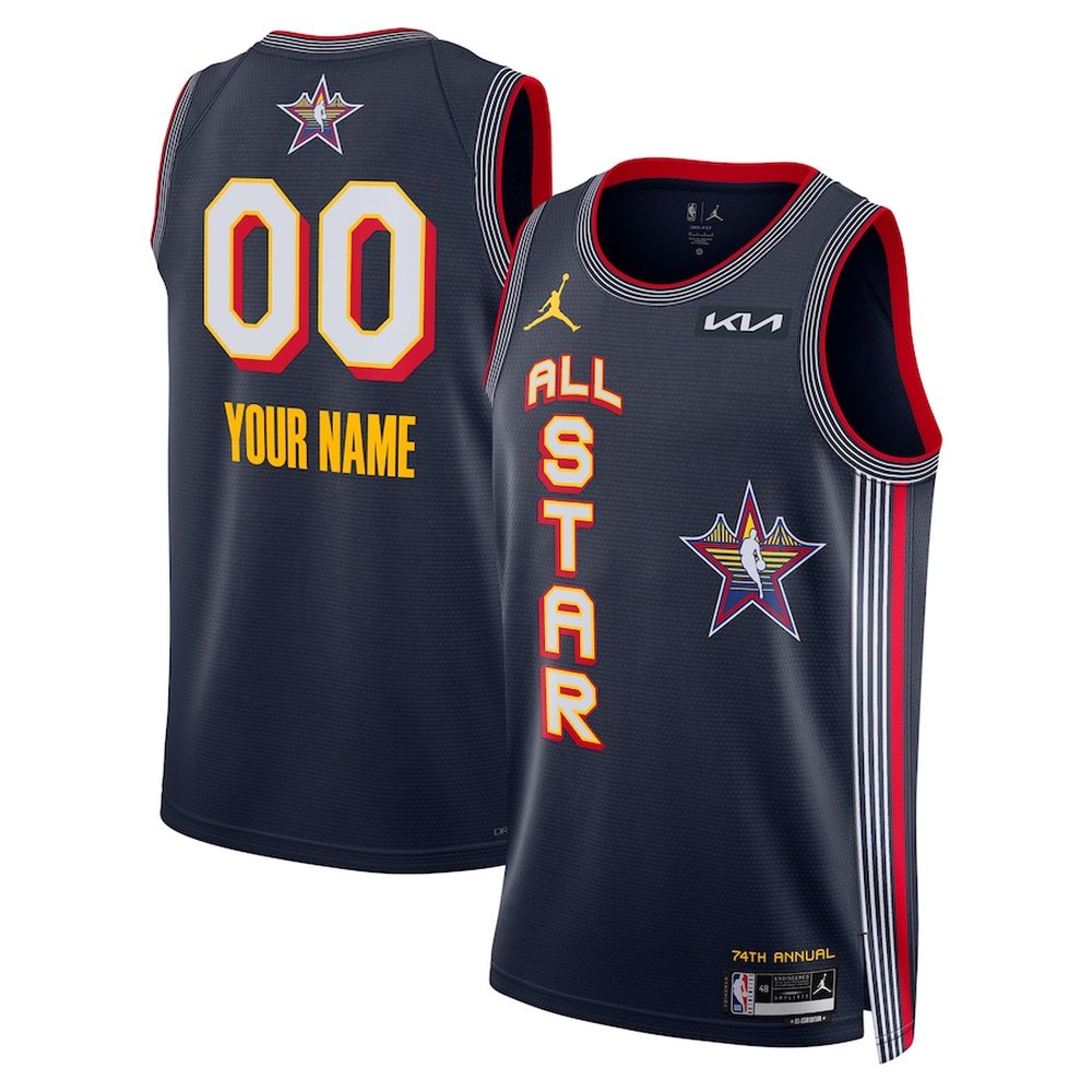 Unisex Jordan Brand  Navy 2025 NBA All-Star Game Swingman Custom Jersey