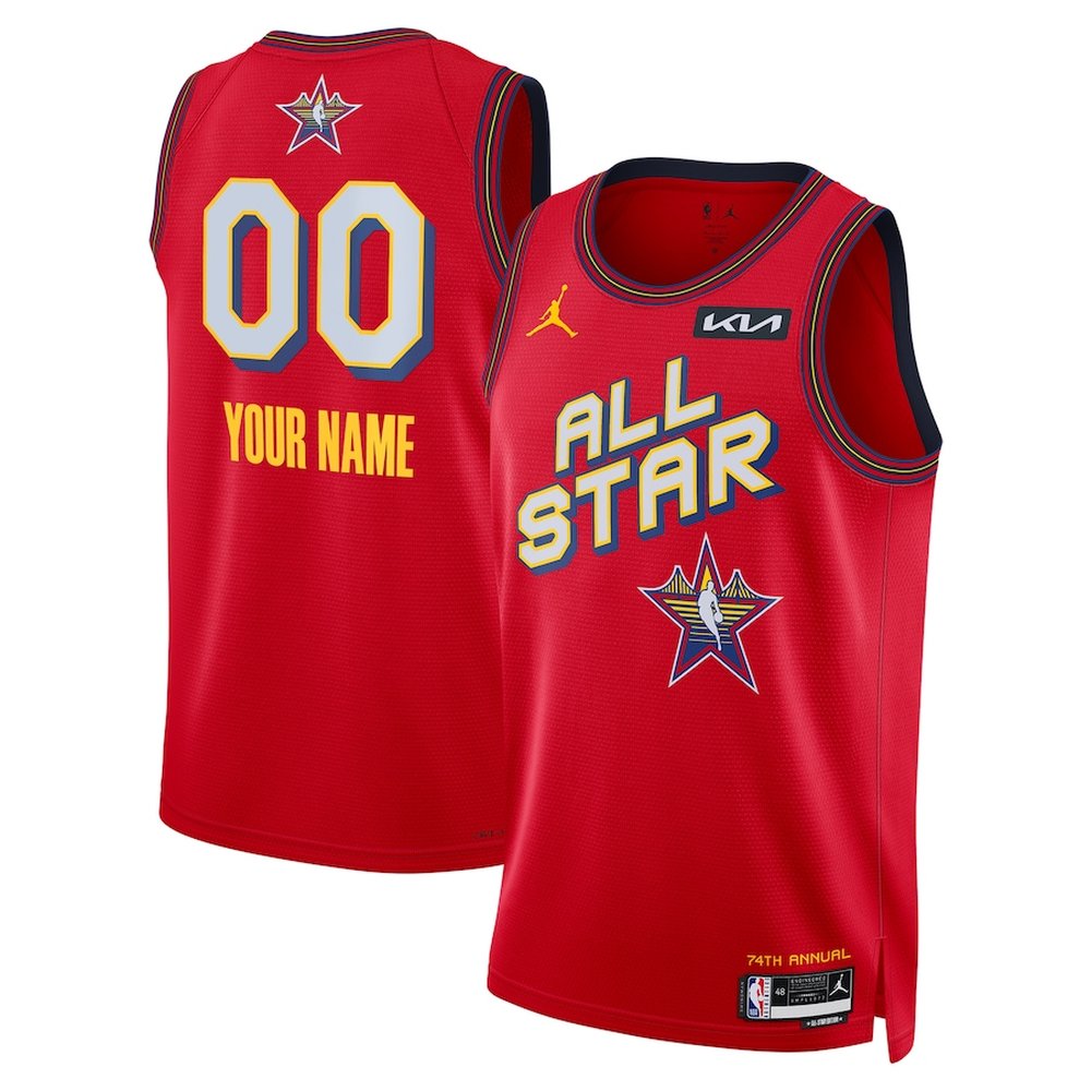 Unisex Jordan Brand  Red 2025 NBA All-Star Game Swingman Custom Jersey