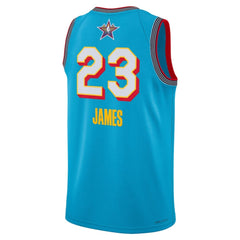 Unisex #23 LeBron James Jordan Brand Light Blue 2025 NBA All-Star Game Swingman Player Jersey
