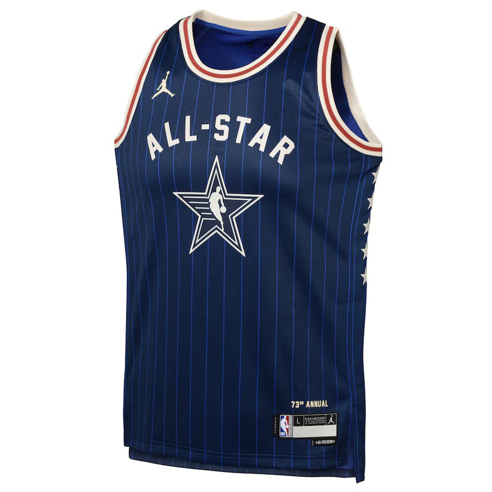 Youth #34 Giannis Antetokounmpo Jordan Brand Navy 2024 NBA All-Star Game Swingman Jersey