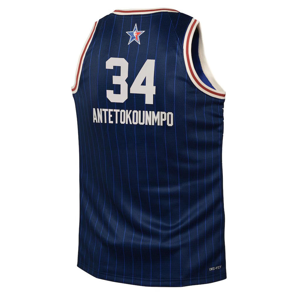 Youth #34 Giannis Antetokounmpo Jordan Brand Navy 2024 NBA All-Star Game Swingman Jersey