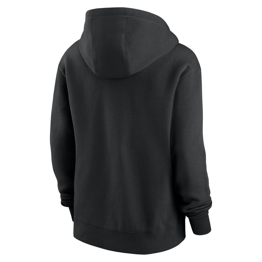 Women's Philadelphia Eagles Black Super Bowl LIX Champions Tailsweep Pullover Hoodie 