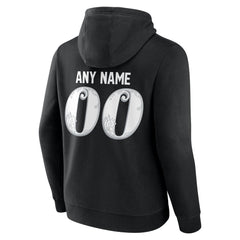 Men's Philadelphia Eagles Black Super Bowl LIX Champions Custom Name & Number Pullover Hoodie 