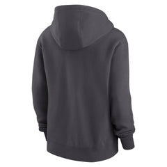 Women's Philadelphia Eagles Anthracite Super Bowl LIX Champions Locker Room Trophy Collection Club Fleece Pullover Hoodie 