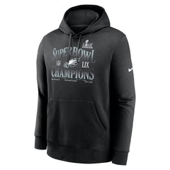 Men's Philadelphia Eagles Black Super Bowl LIX Champions 90's Retro Pullover Hoodie 