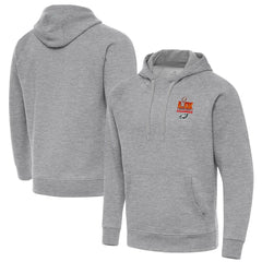 Men's Philadelphia Eagles Antigua Heather Gray Super Bowl LIX Champions Big & Tall Victory Pullover Hoodie 