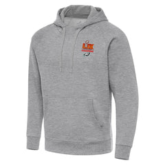 Men's Philadelphia Eagles Antigua Heather Gray Super Bowl LIX Champions Big & Tall Victory Pullover Hoodie 