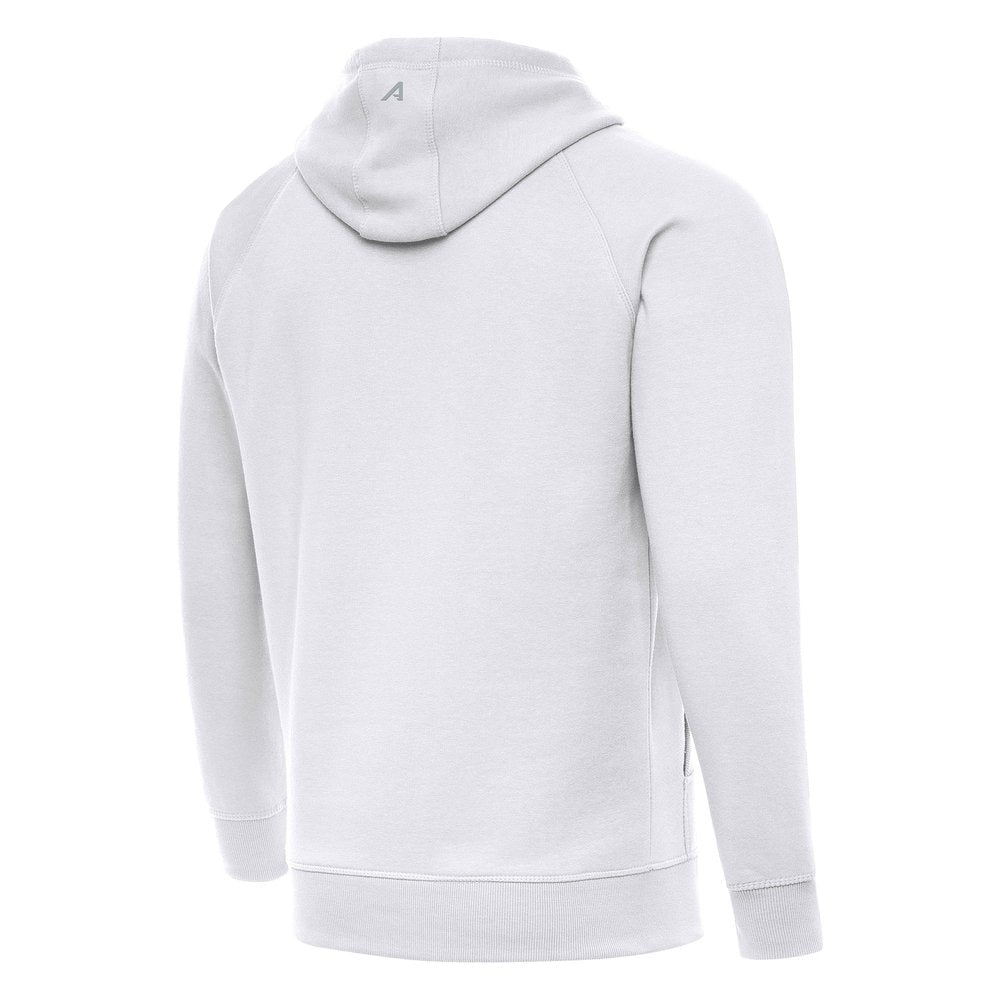 Men's Philadelphia Eagles Antigua White Super Bowl LIX Champions Victory Pullover Hoodie 