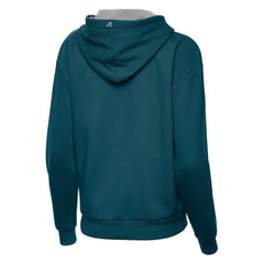Women's Philadelphia Eagles Antigua Midnight Green Super Bowl LIX Champions Victory Pullover Hoodie 