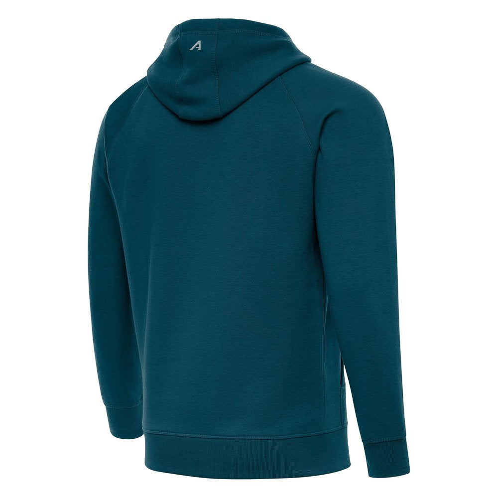 Men's Philadelphia Eagles Antigua Midnight Green Super Bowl LIX Champions Victory Pullover Hoodie 