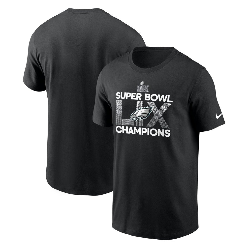 Men's Philadelphia Eagles Black Super Bowl LIX Champions Supplemental T-Shirt 
