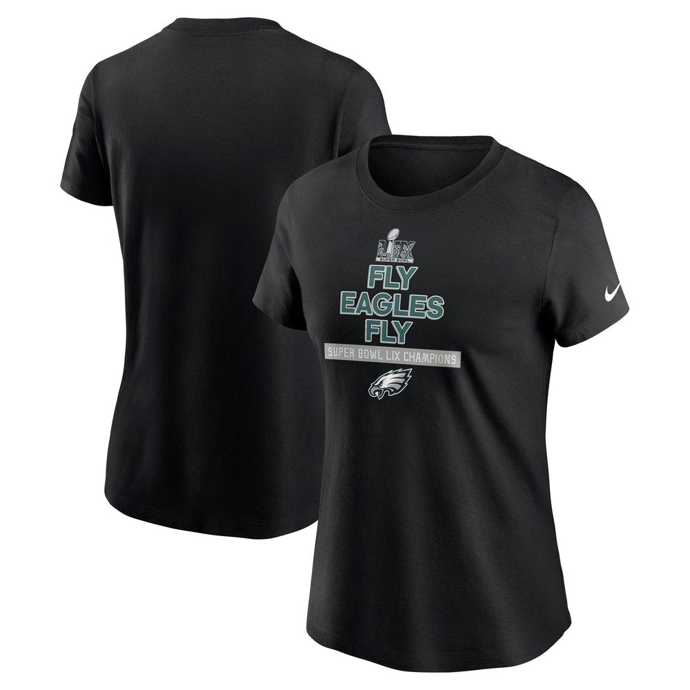 Women's Philadelphia Eagles Black Super Bowl LIX Champions Local T-Shirt 