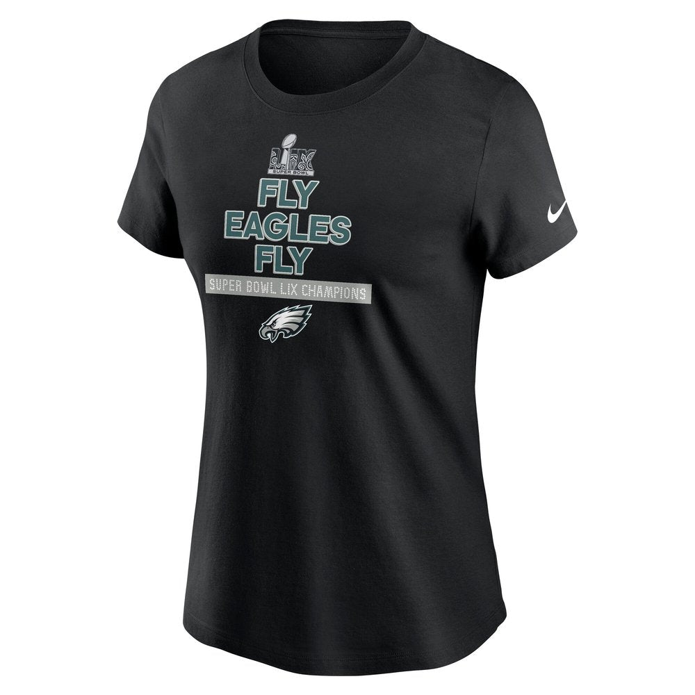 Women's Philadelphia Eagles Black Super Bowl LIX Champions Local T-Shirt 