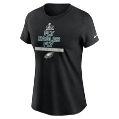 Women's Philadelphia Eagles Black Super Bowl LIX Champions Local T-Shirt 