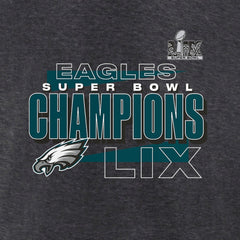Men's Philadelphia Eagles Heather Charcoal Super Bowl LIX Champions Roster T-Shirt 