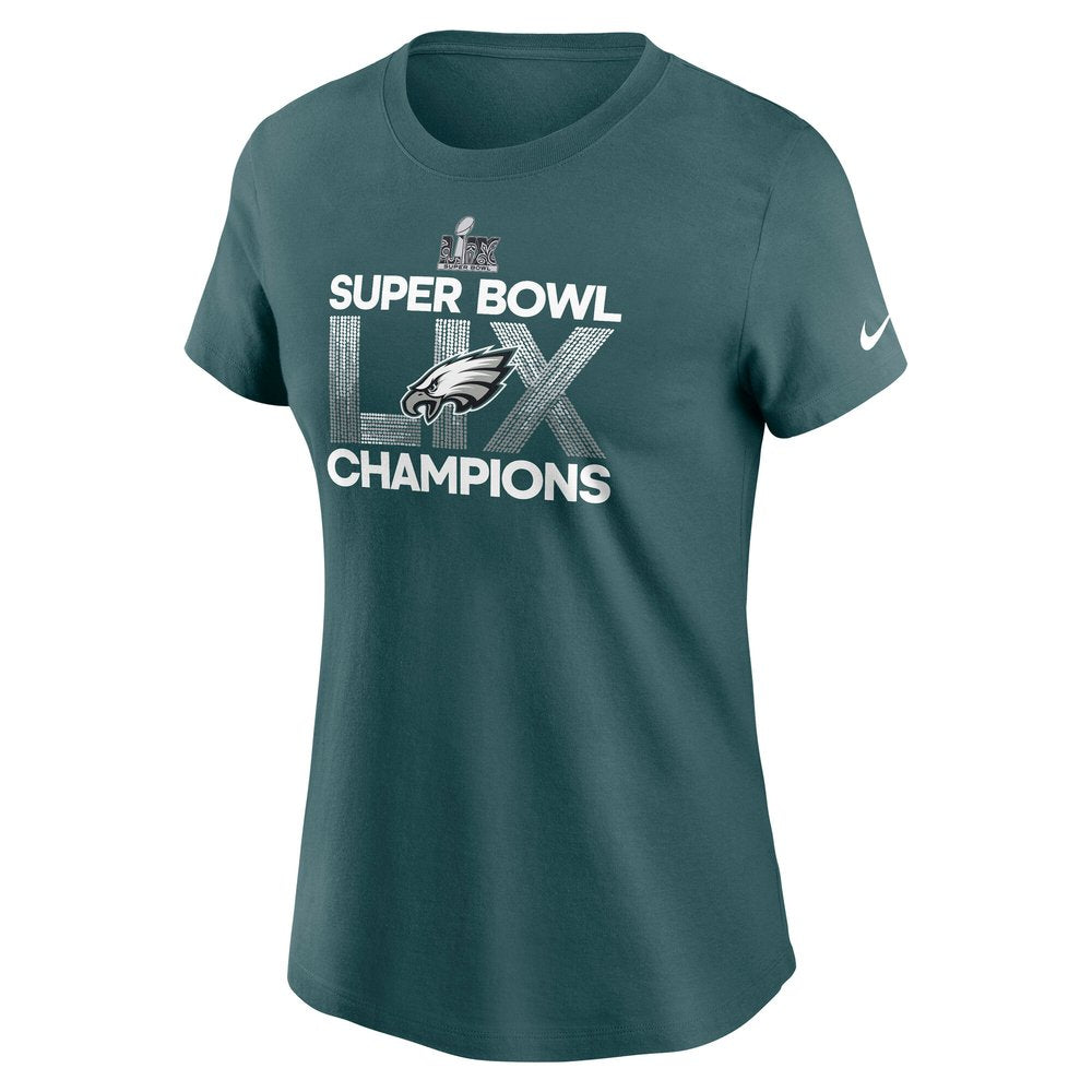 Women's Philadelphia Eagles Midnight Green Super Bowl LIX Champions T-Shirt 