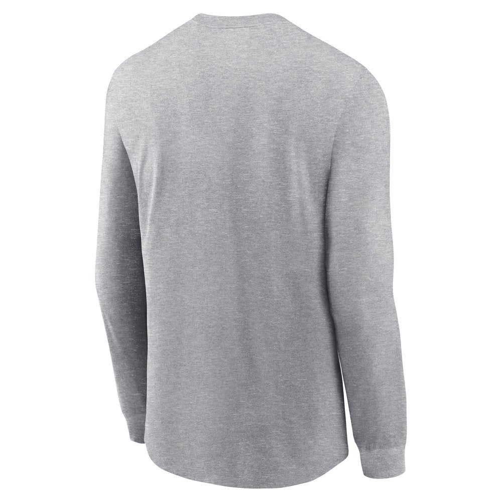 Men's Philadelphia Eagles Heather Gray Super Bowl LIX Champions Local Long Sleeve T-Shirt 