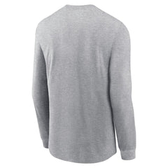 Men's Philadelphia Eagles Heather Gray Super Bowl LIX Champions Local Long Sleeve T-Shirt 