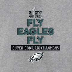 Men's Philadelphia Eagles Heather Gray Super Bowl LIX Champions Local Long Sleeve T-Shirt 