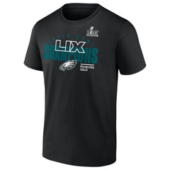 Men's Philadelphia Eagles Black Super Bowl LIX Champions Legacy Iconic Victory T-Shirt 