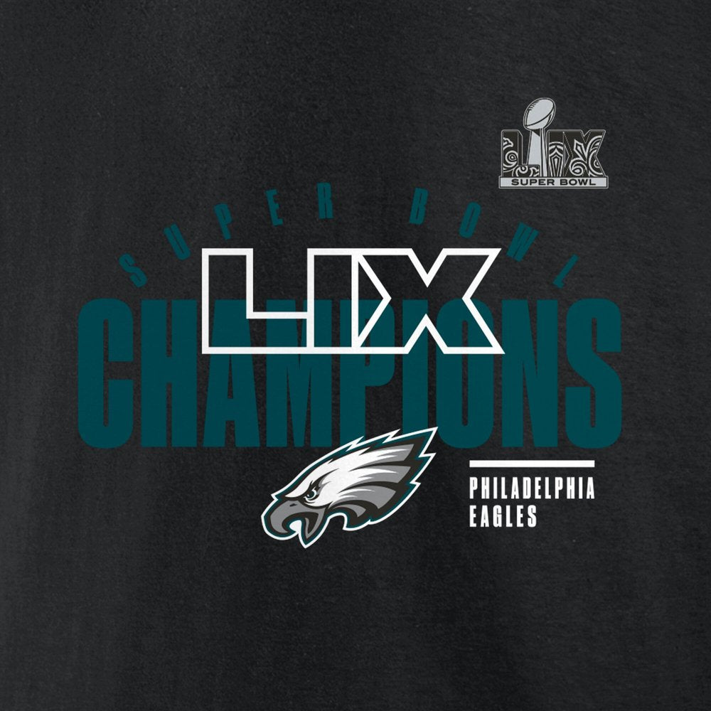Men's Philadelphia Eagles Black Super Bowl LIX Champions Legacy Iconic Victory T-Shirt 