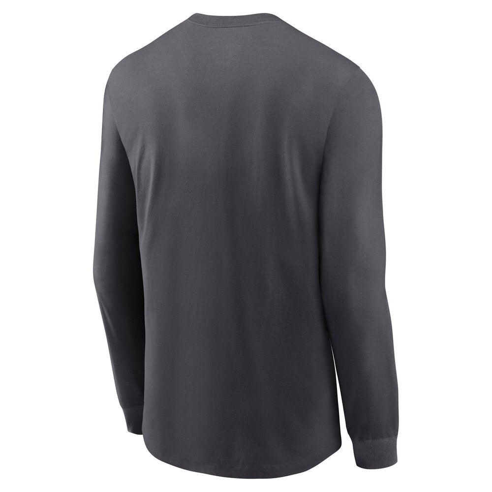 Men's Philadelphia Eagles Anthracite Super Bowl LIX Champions Locker Room Trophy Collection Long Sleeve T-Shirt 