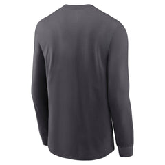 Men's Philadelphia Eagles Anthracite Super Bowl LIX Champions Locker Room Trophy Collection Long Sleeve T-Shirt 