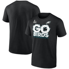 Men's Philadelphia Eagles Black Super Bowl LIX Champions Big & Tall Hometown T-Shirt 