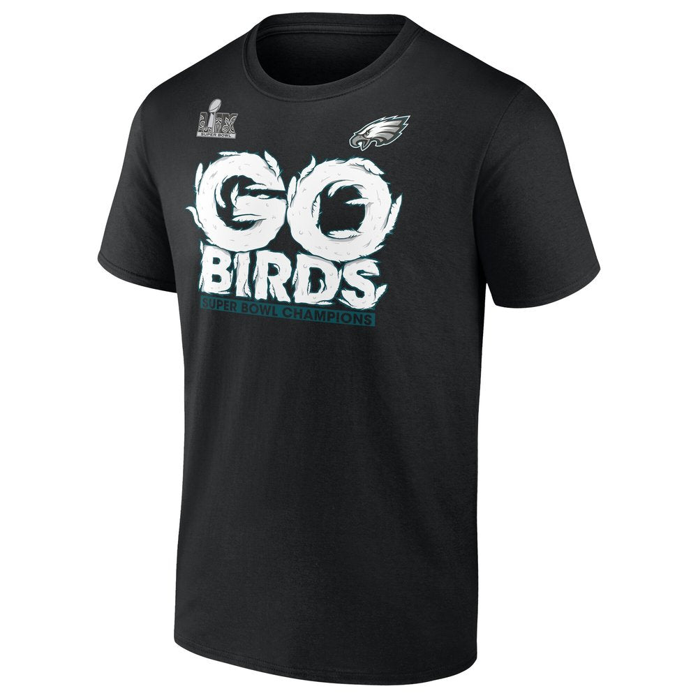 Men's Philadelphia Eagles Black Super Bowl LIX Champions Big & Tall Hometown T-Shirt 