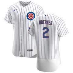 Youth Chicago Cubs #2 Nino Hoerner White Flex Base Stitched Jersey