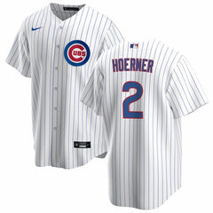 Youth Chicago Cubs #2 Nino Hoerner White Cool Base Stitched Baseball Jersey