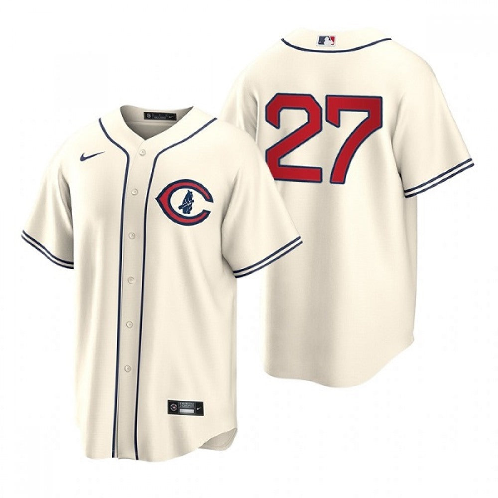 Youth Chicago Cubs #27 Seiya Suzuki 2022 Cream Field of Dreams Cool Base Stitched Baseball Jersey