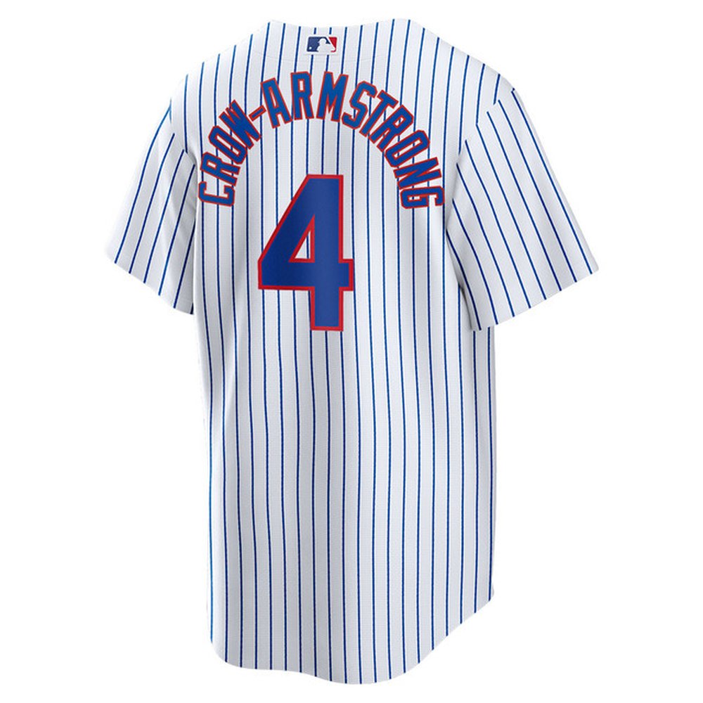Youth Chicago Cubs #4 Pete Crow-Armstrong White Home Replica Player Jersey