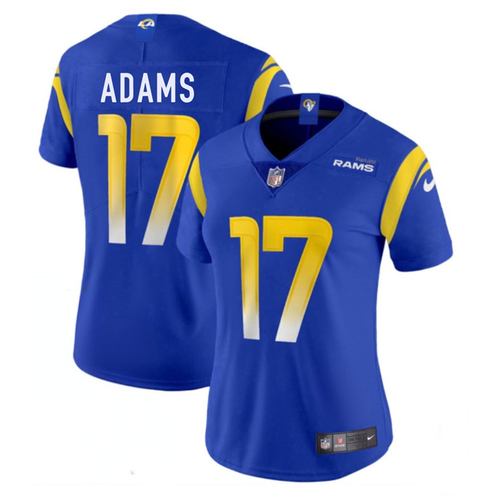 Women's Los Angeles Rams #17 Davante Adams Blue Vapor Untouchable Limited Stitched Jersey 