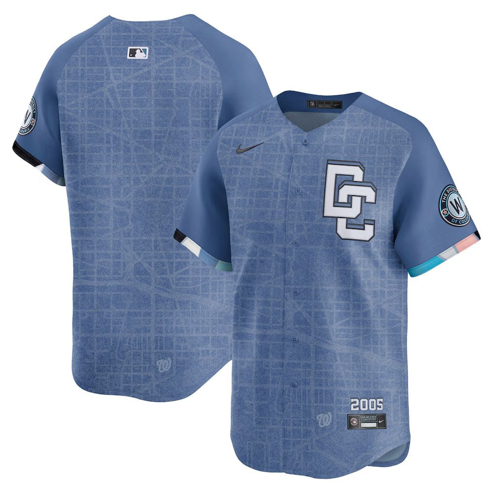 Men's Washington Nationals Blue 2025 City Connect Limited Jersey