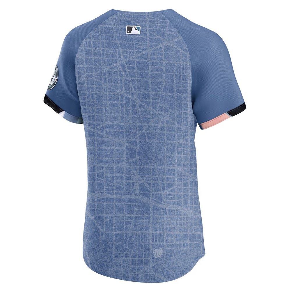 Men's Washington Nationals Blue 2025 City Connect Elite Jersey