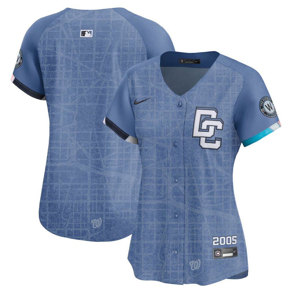 Women's Washington Nationals Blue 2025 City Connect Limited Jersey