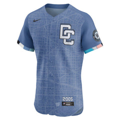 Youth Washington Nationals #3 Dylan Crews Blue 2025 City Connect Elite Jersey