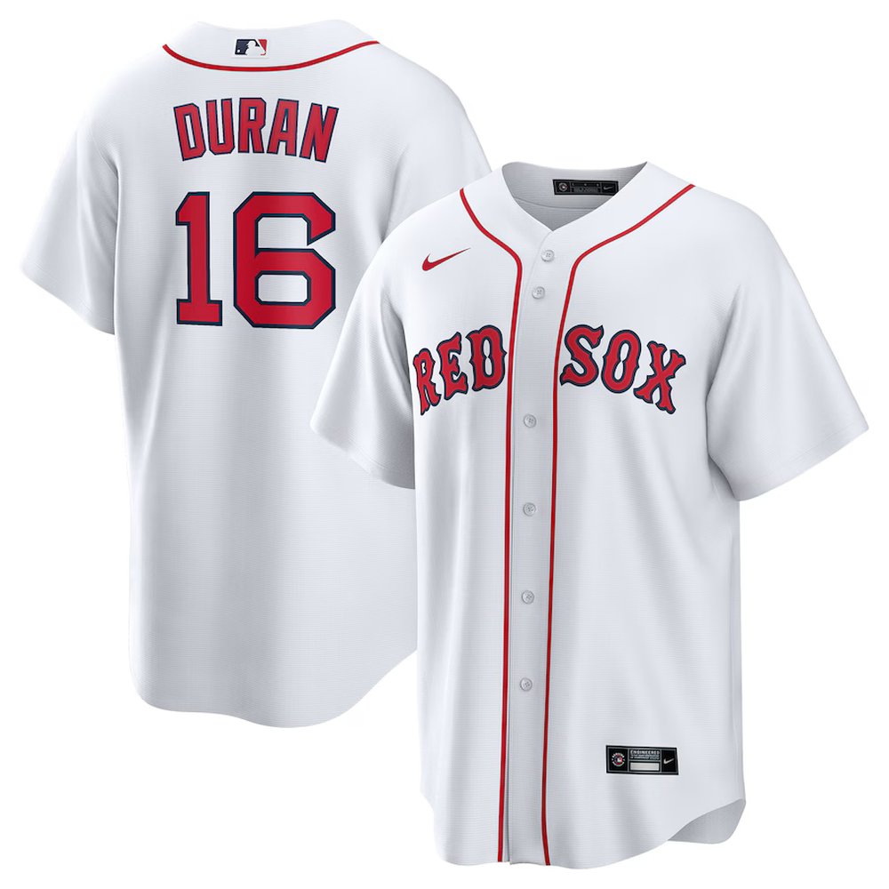 Men's Boston Red Sox #16 Jarren Duran White Home Replica Player Jersey