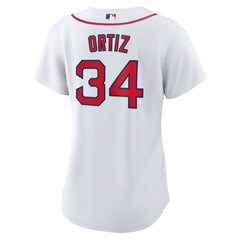 Women's Boston Red Sox #34 David Ortiz White Home Replica Jersey