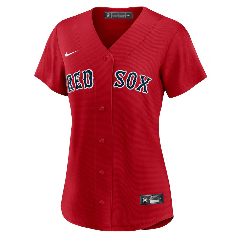 Women's Boston Red Sox #11 Rafael Devers Red Alternate Replica Player Jersey