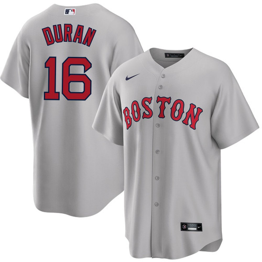 Men's Boston Red Sox #16 Jarren Duran Gray Home Replica Player Jersey