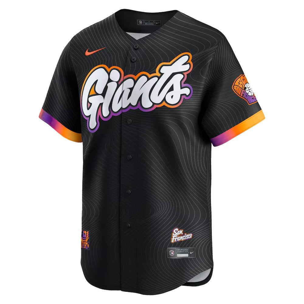 Men's San Francisco Giants Anthracite 2025 City Connect Limited Jersey