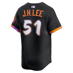 Men's San Francisco Giants #51 Jung Hoo Lee Black 2025 City Connect Limited Jersey