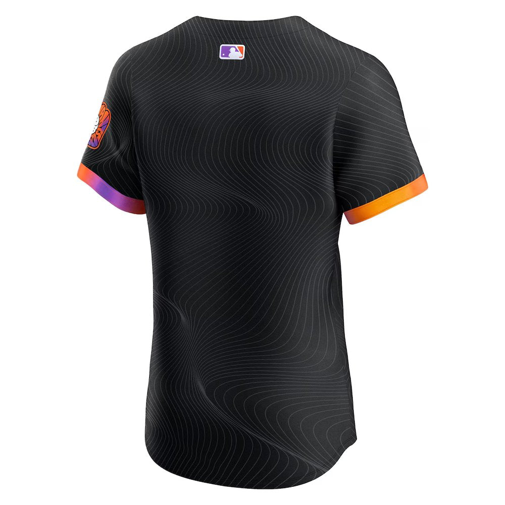 Men's San Francisco Giants Anthracite 2025 City Connect Elite Jersey